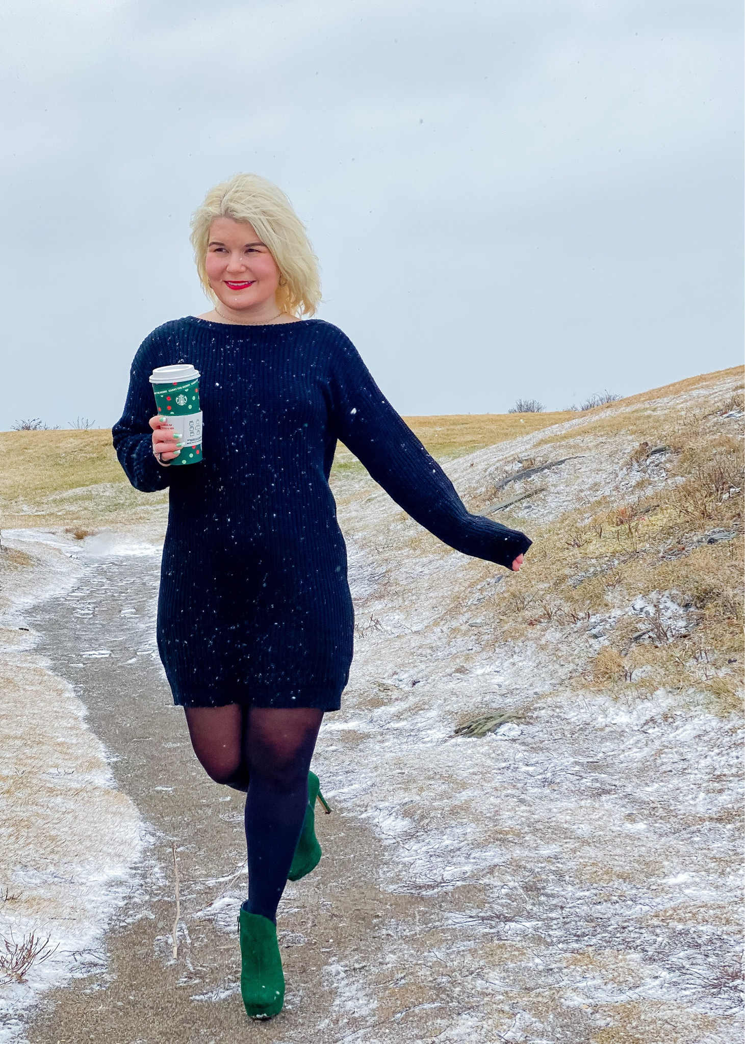 Obsessed with this v-neck sweater dress, which can also act like a tunic when paired with leggings. Comes in numerous colors. 

#LTKCyberweek #LTKSeasonal #LTKHoliday