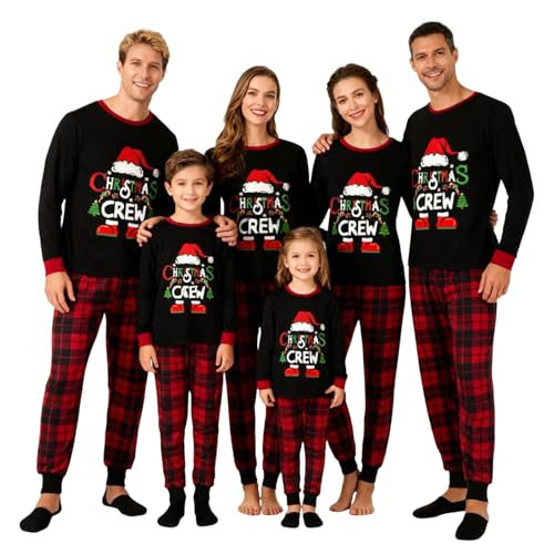 Yaguyuly Christmas Family Matching Pajamas Sets - Pjs Sleepwear Outfits for Christmas Holiday Xmas Party (Baby, 12 Months, #011) | Amazon (US)