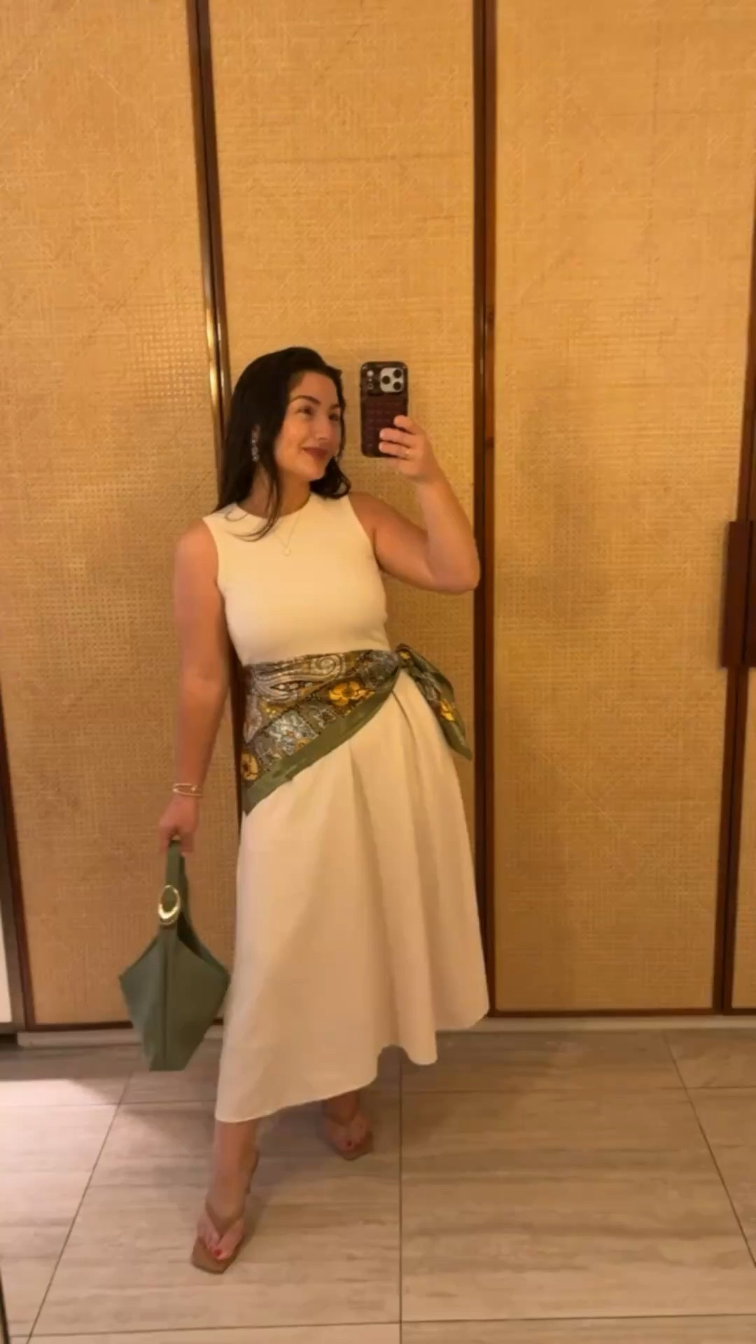 My favorite summer dress! Accessorized with a satin scarf and matching bag plus square toe heels!

Dress size small 
5'0" 140lbs 
Petite friendly

#LTKootd #LTKPetite #LTKTravel