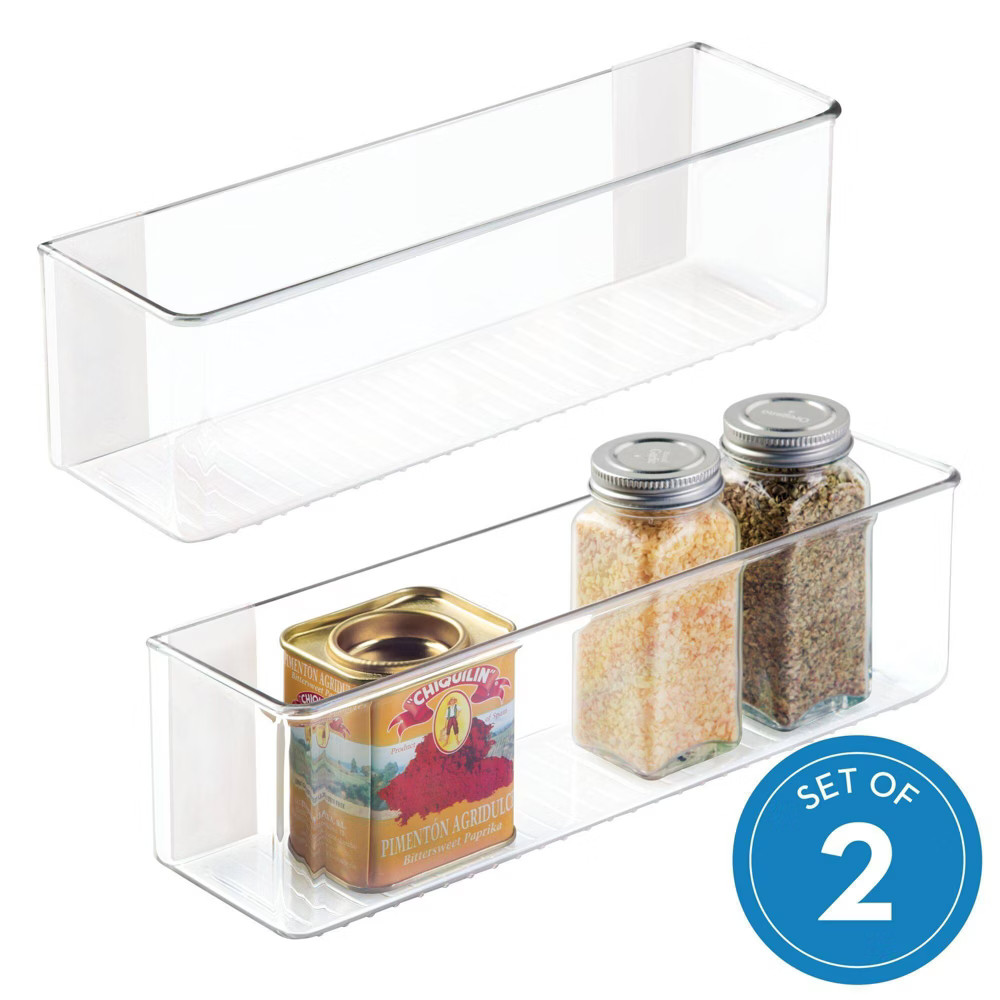 iDESIGN 3""x11""x3.25"" Affixx Linus Organizer Clear | Target