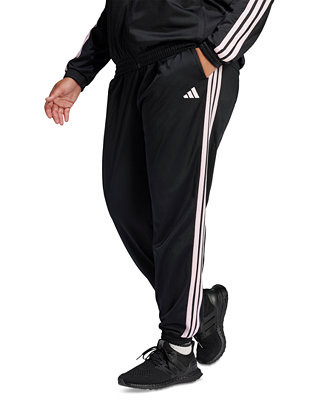 Plus Size Tricot 3-Stripes Track Pants | Macy's
