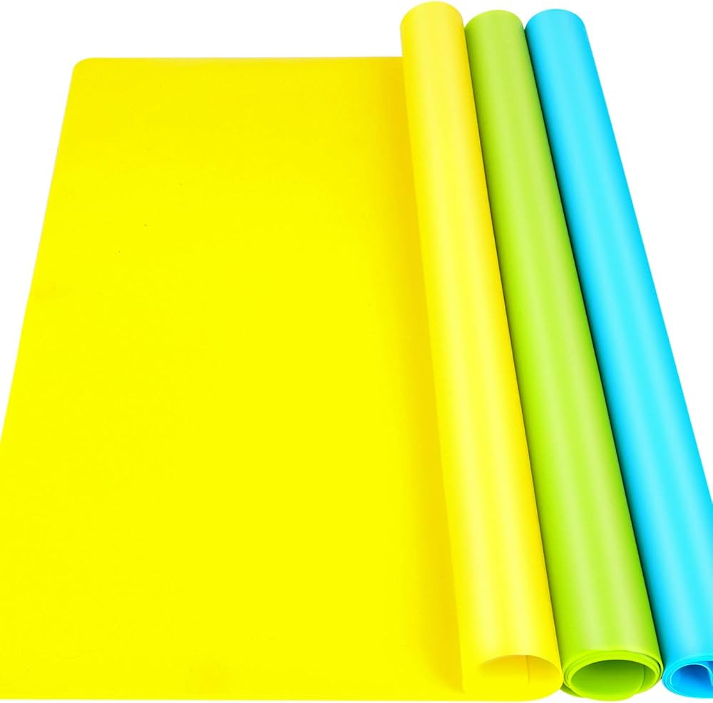 LEOBRO 3 Pack A3 Large Silicone Mats for Crafts, 15.7”x 11.7”Silicone Craft Mat for Resin Mol... | Amazon (US)