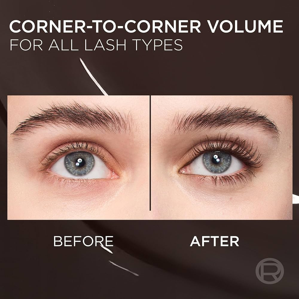 L'Oreal Paris Voluminous Panorama Chromatic Mascara, Volumizing and Lengthening Brown Mascara, Lo... | Amazon (US)