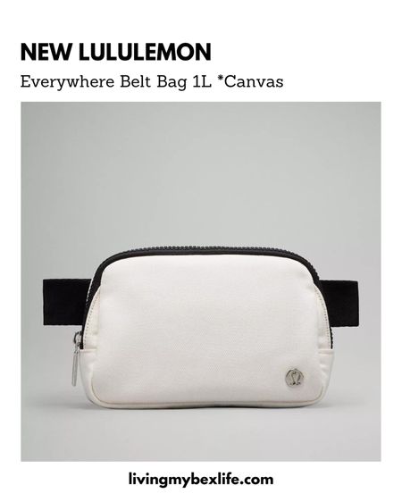 New lululemon belt bag in canvas 

ebb, lulu bag, everywhere belt bag, lulu belt bag, fanny pack, lululemon crossbody

#LTKitbag #LTKstyletip #LTKfitness