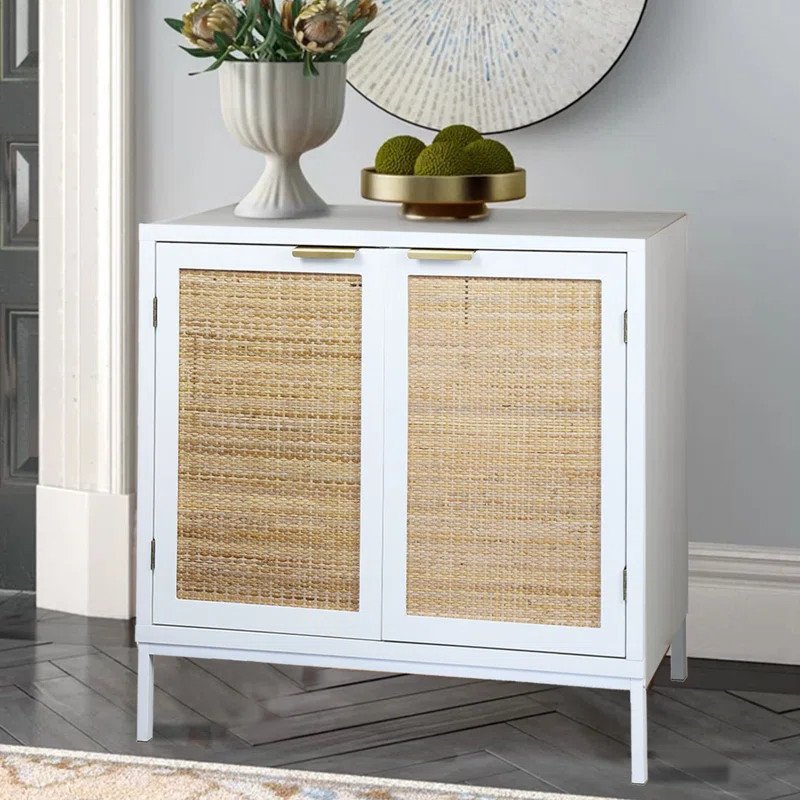 Lolita 29.3'' Tall Solid Wood 2 - Door Accent Cabinet | Wayfair Professional