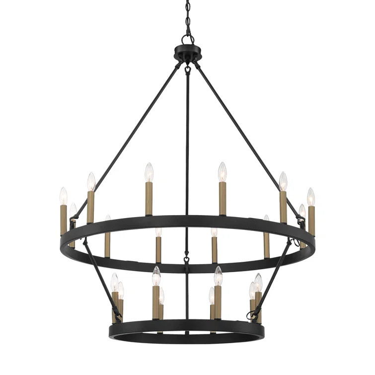 Finchley Dimmable Wagon Wheel Chandelier | Wayfair North America