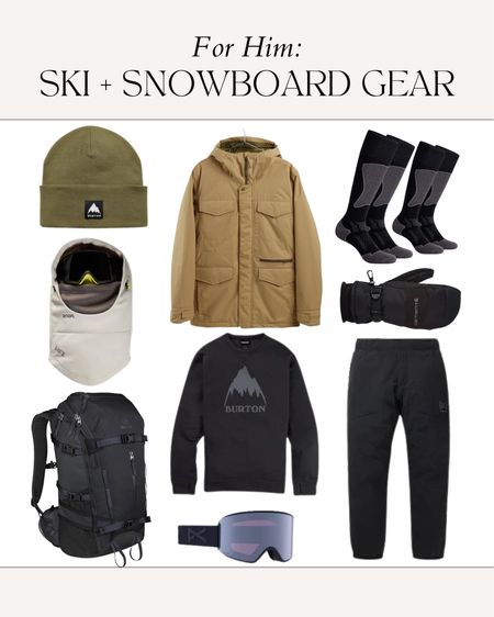 Ski + Snowboarding outfit for HIM

Snowboarding outfit, ski outfit, ski trip, winter vacation, colorado snow skiing, snow ski outfit, burton, amazon ski, beanie, ski pants, snowboard pants, winter snow jacket, snowsuit 