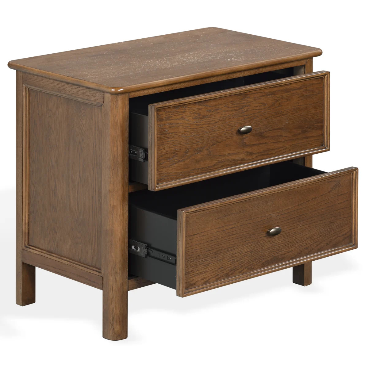 Hannaleigh 2 Drawer Wood Nightstand | Wayfair North America
