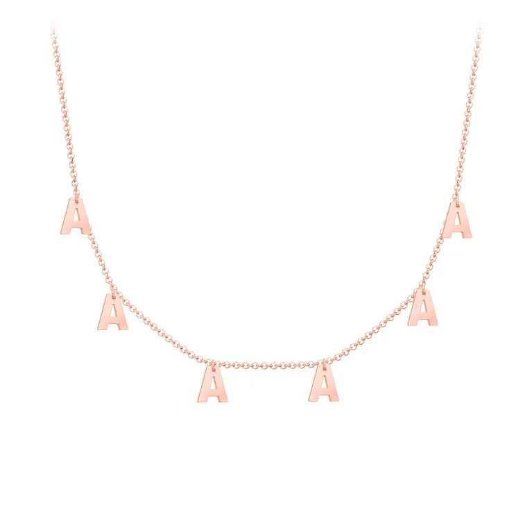 Initial Necklace with 6 Letters - Modern | Jewlr