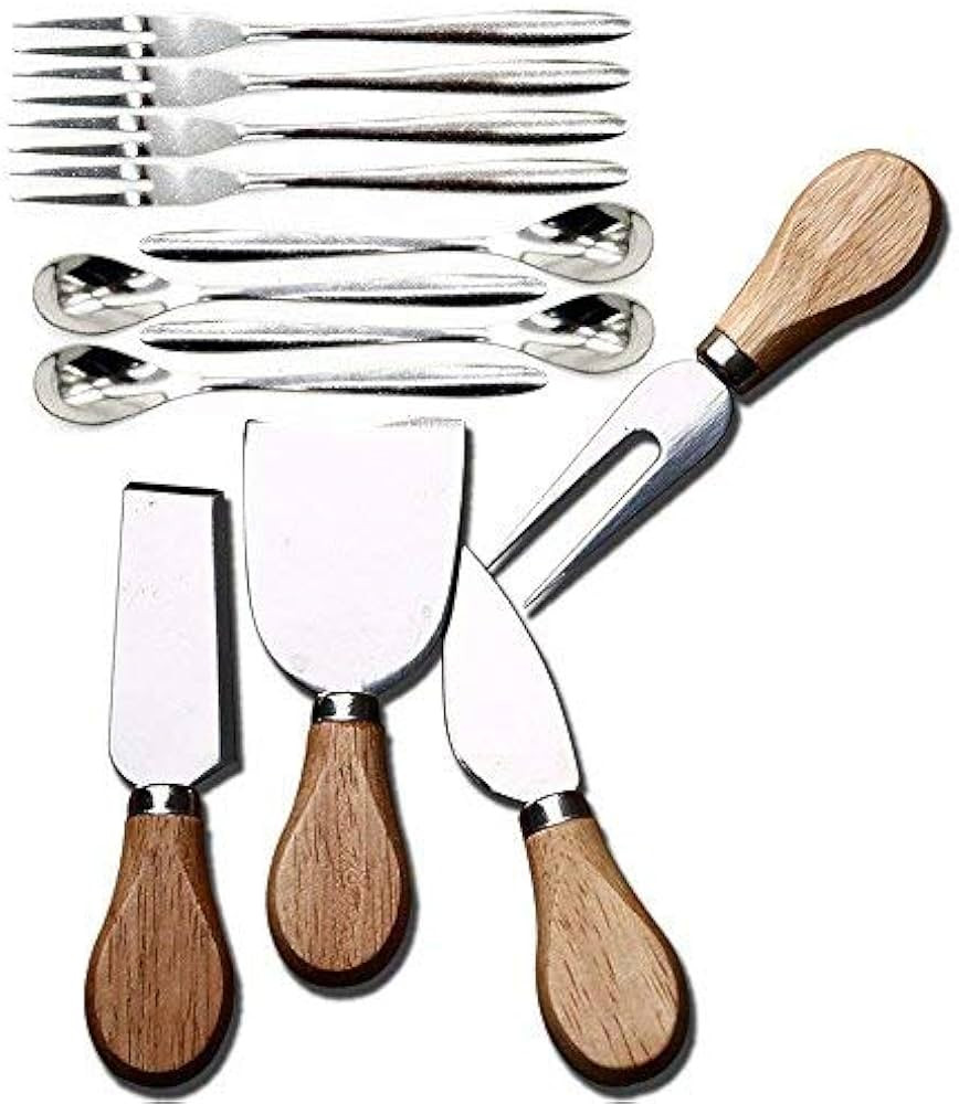 Linwnil Cheese Knife Set with Gift Box for Charcuterie Accessories Stainless Steel Knives with Wo... | Amazon (US)