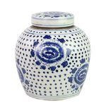 Blue & White Ming Jar Peony Dots | Scout & Nimble