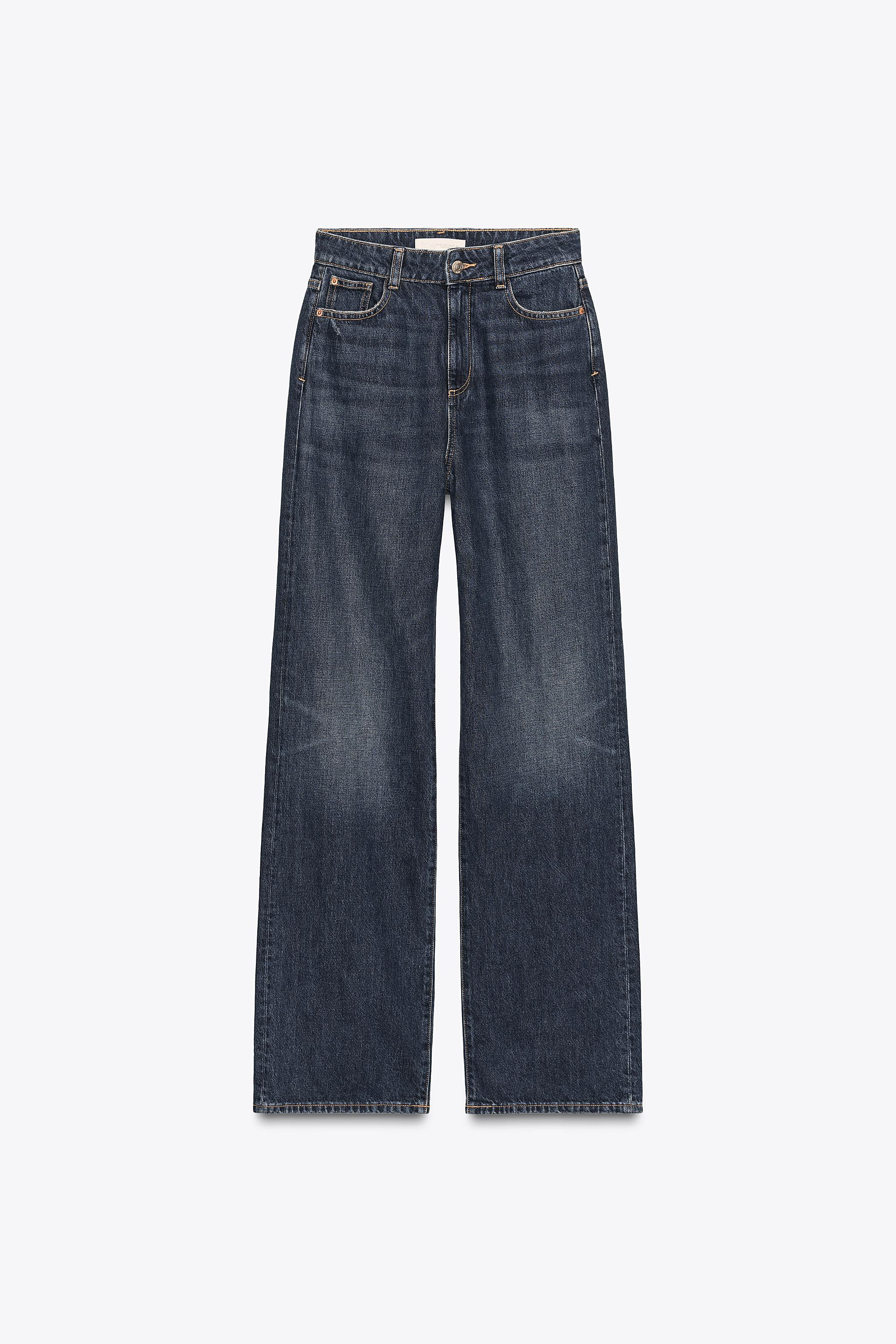 Z.04 STRAIGHT FULL LENGTH HIGH WAISTED JEANS | Zara US
