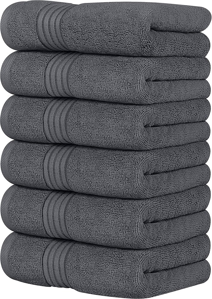 Utopia Towels 6 Piece Premium Hand Towels Set, (16 x 28 inches) 100% Ring Spun Cotton, Lightweigh... | Amazon (US)