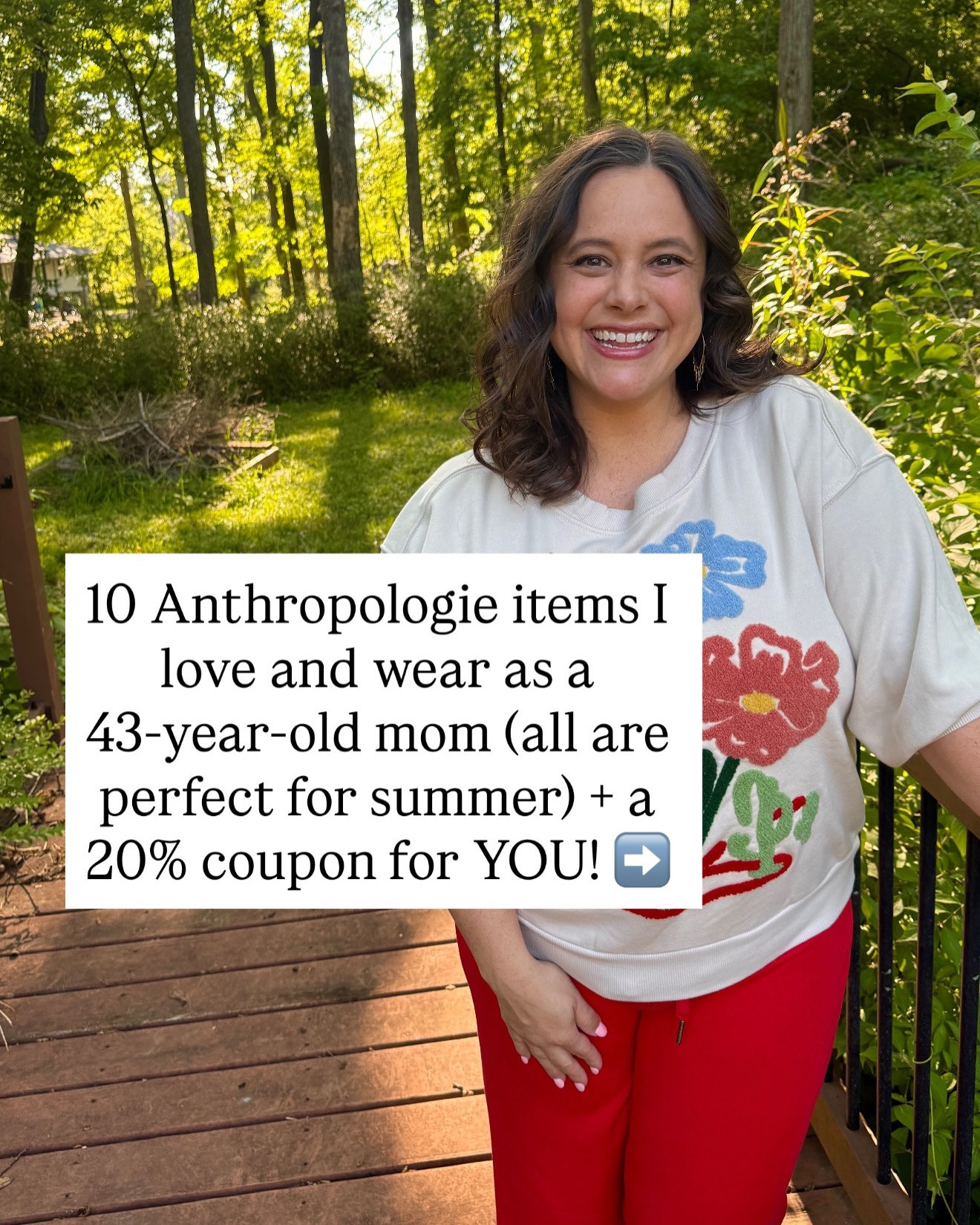 Exclusive 20% off Anthro code!! Use my link and code JESSICA20 for 20% off orders of $100+ from May 7-10.

Every time I get an Anthro code to share, I feel giddy. I’ve rounded up some recent favorites that are comfortable and flattering, all of which I know you will love. 

Also, don’t sleep on shoes at Anthro — some of my most worn pairs are from there.

#LTKSaleAlert #LTKootd #LTKMidsize