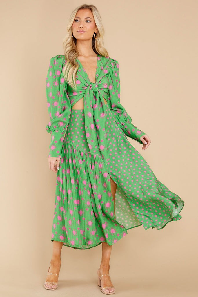 Julieta Green Multi Dress- Spring Dresses | Red Dress 
