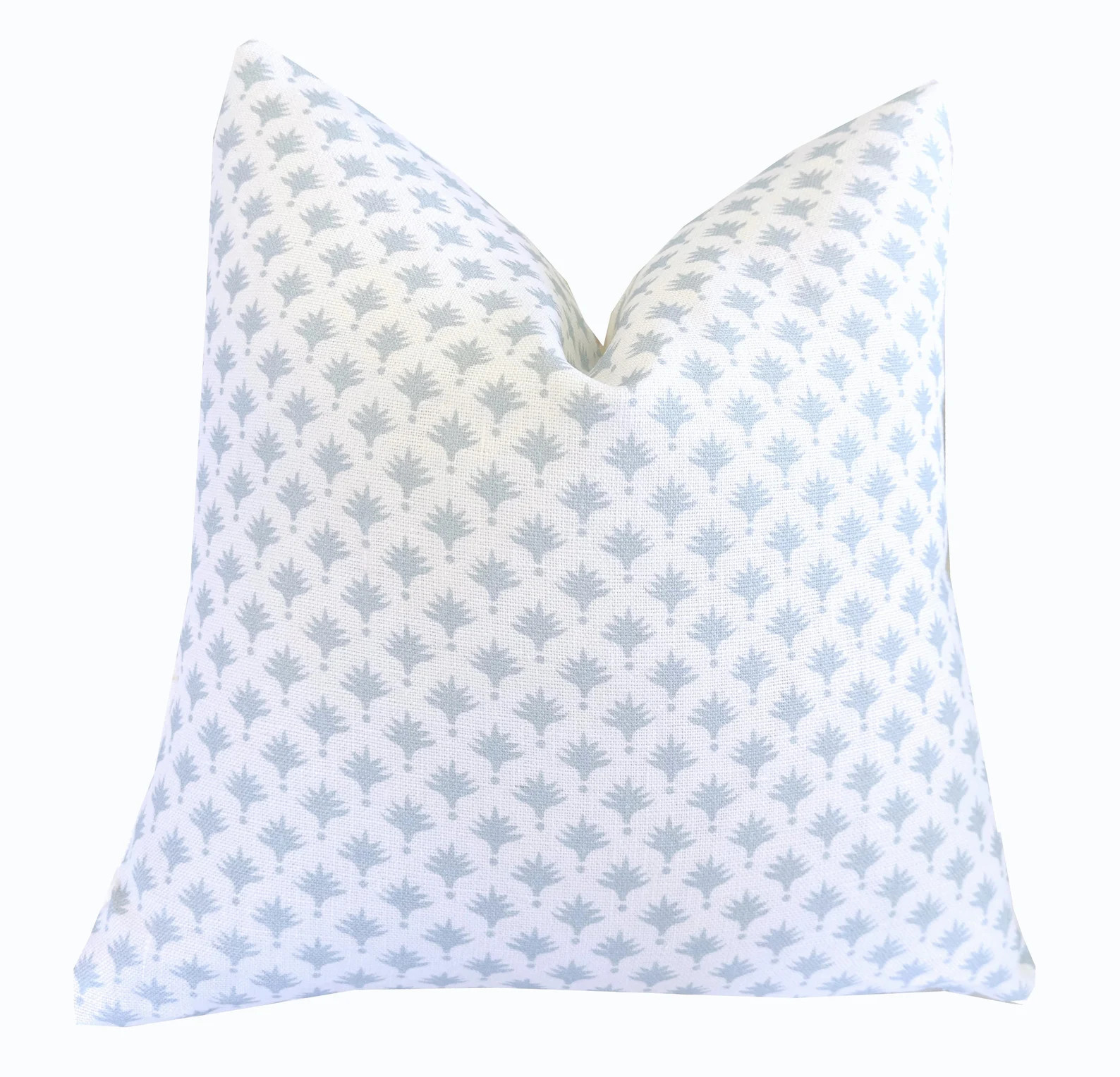 Soft Blue Palm Trees on White Linen Pillow Cover | Light Blue | Designer | High End | Neutral Sma... | Etsy (Global)