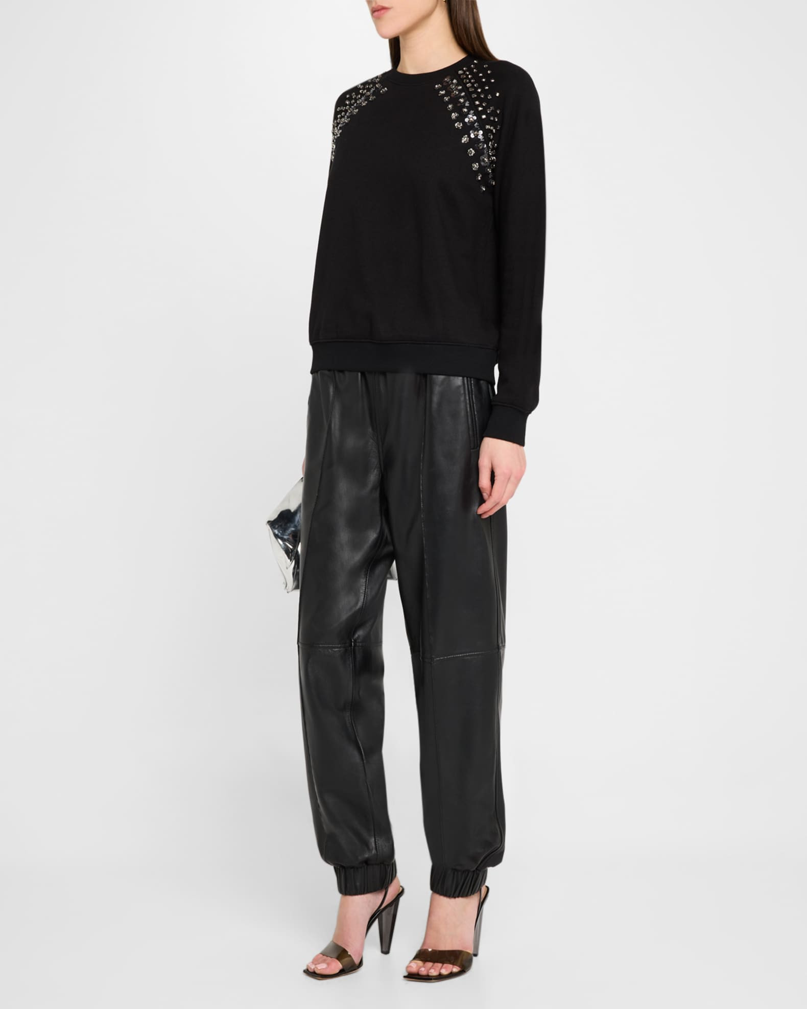 Le Superbe Posh Embellished Pullover Sweatshirt | Neiman Marcus