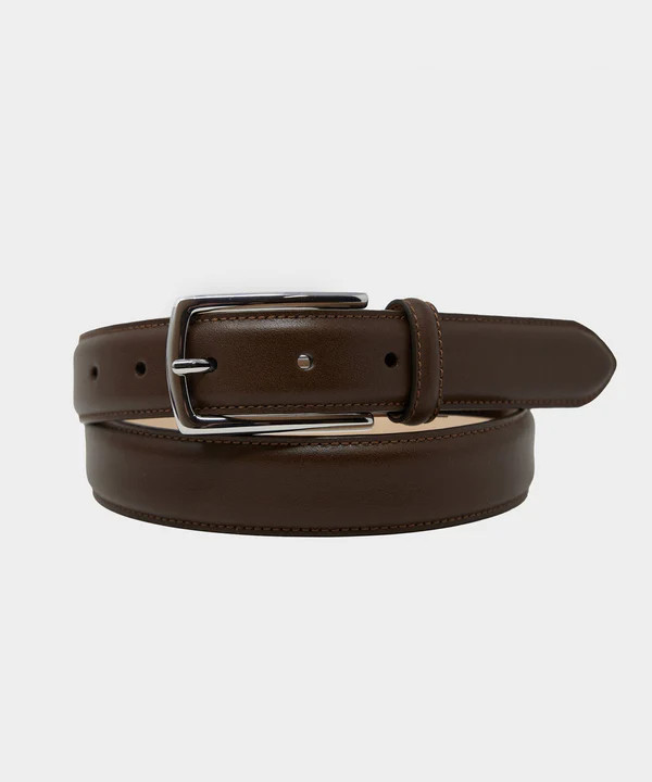 Classic Leather Dress Belt in Toasted Brown | Todd Snyder