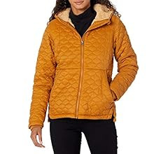Amazon Essentials Women's Lightweight Water-Resistant Sherpa-Lined Hooded Puffer | Amazon (US)