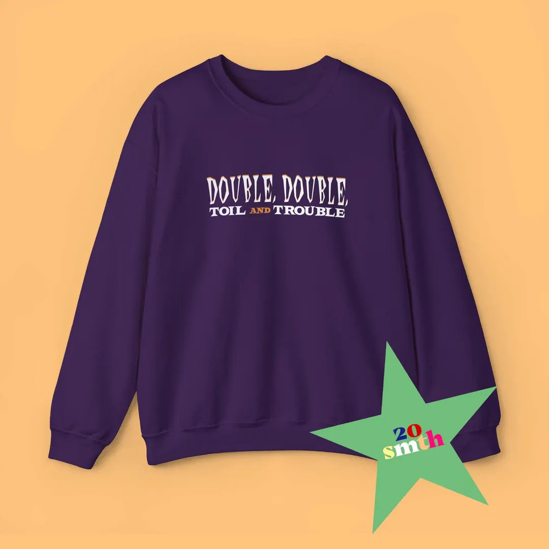 Double Double Toil and Trouble Sweater - Etsy | Etsy (US)