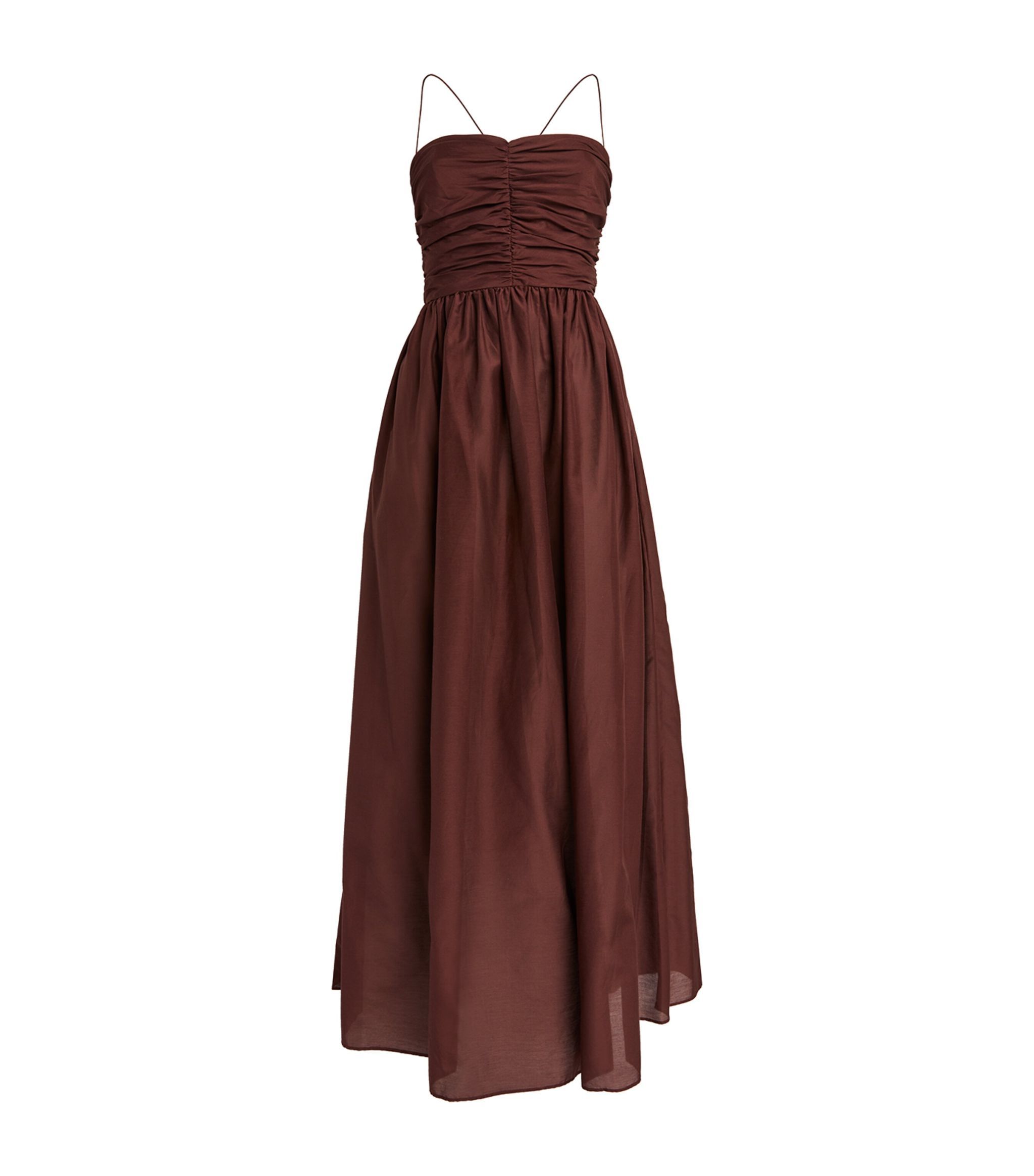 Cotton-Silk Laced Maxi Dress | Harrods