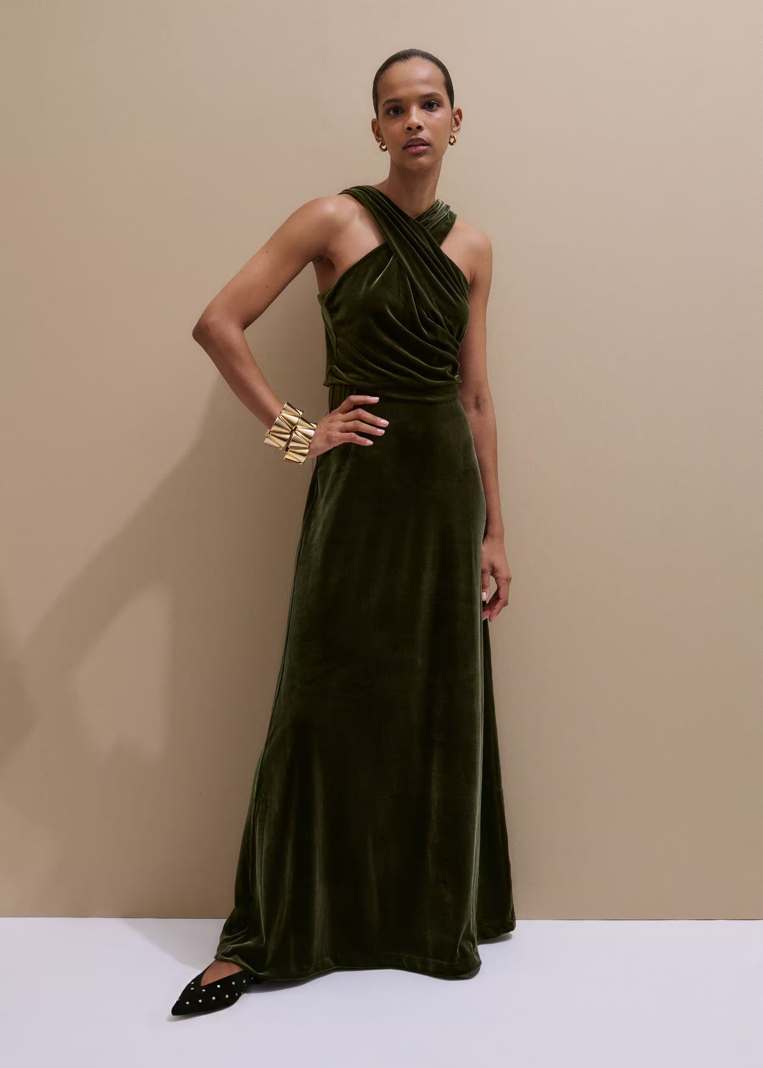 Full-Length Dress Fluid Velour | ME+EM US