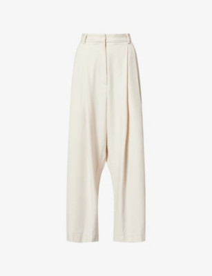 The Barrel Pleated Woven Trousers | Selfridges