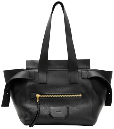 AllSaints Women's Perez Shoulder Bag Black One Size | Amazon (US)