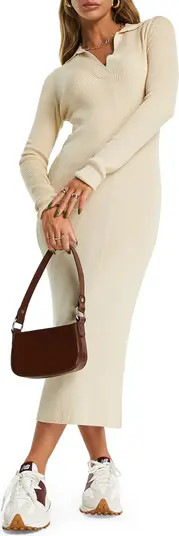 Collar Long Sleeve Sweater Dress | Nordstrom