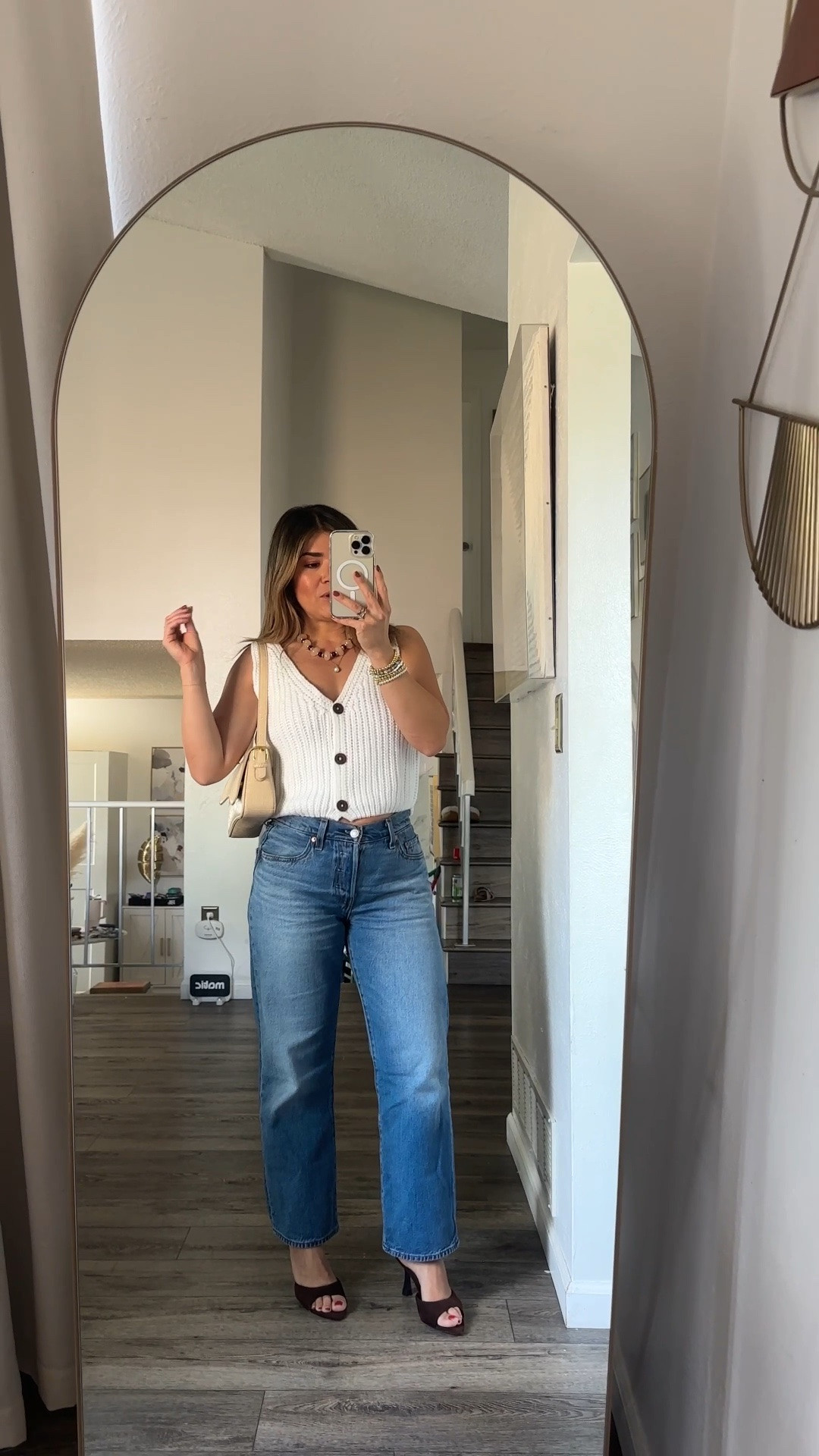 Today’s look. Take 30% off these jeans!!
Top
Size small
Jeans size 24. They run a little big so we I went down one size. And it’s still a little loose.

#LTKootd #LTKSaleAlert #LTKSeasonal