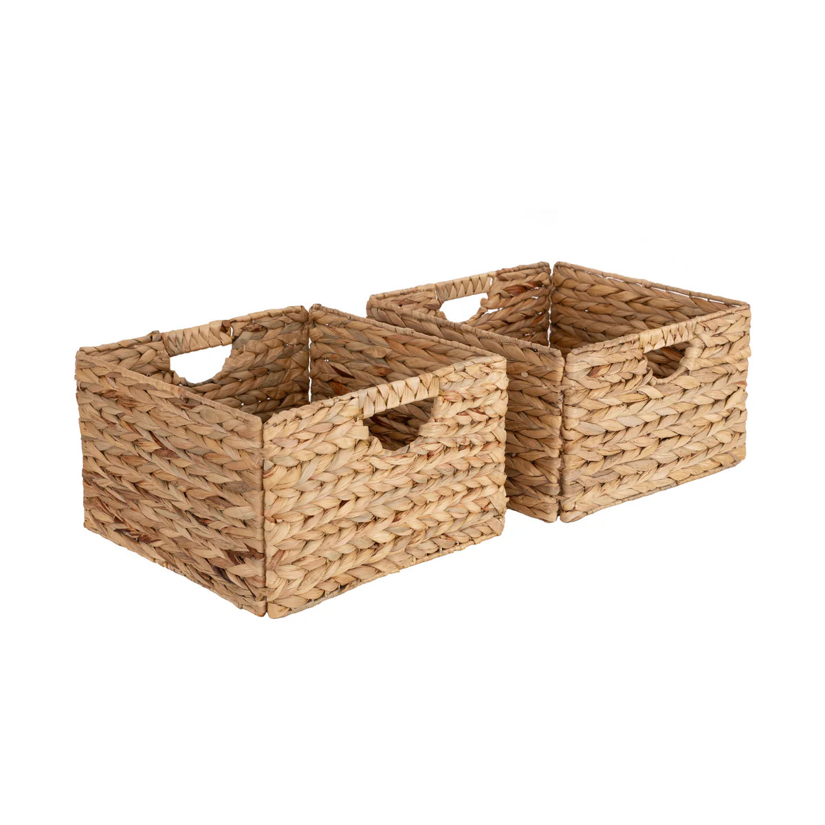 Storage Cube Basket Set (2-Pack), Water Hyacinth | Seville Classics