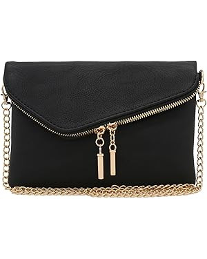 Envelope Wristlet Clutch Crossbody Bag with Chain Strap | Amazon (US)
