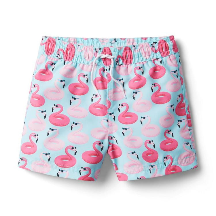 Flamingo Floaty Swim Trunk | Janie and Jack