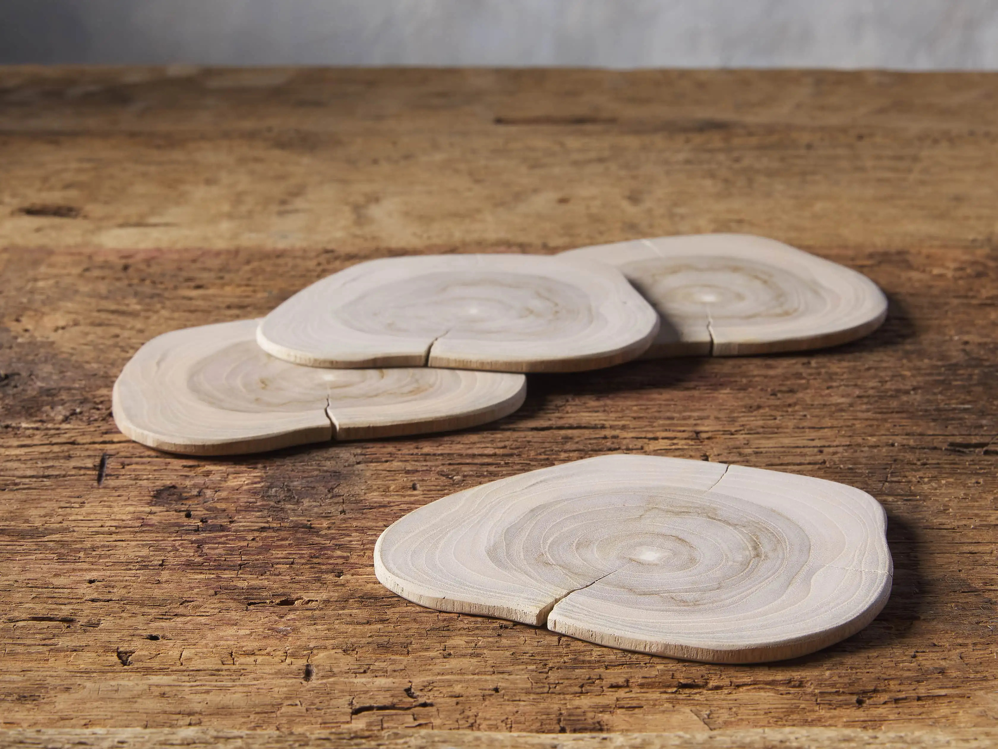 Madeira Bleach Coasters (set of 4) | Arhaus