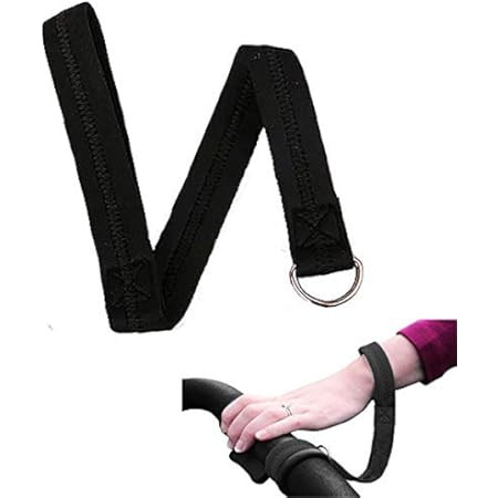 Baby Stroller Pram Wheelchair Safety Wrist Strap or Short Leash for Dog with Stroller Hook (Black) | Amazon (US)