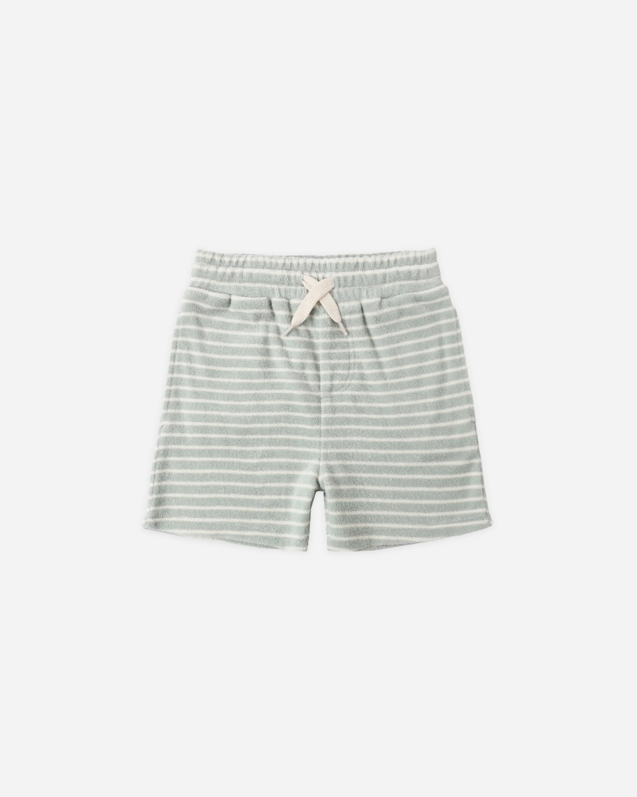 Terry Boys Short Seafoam Stripe | Rylee + Cru