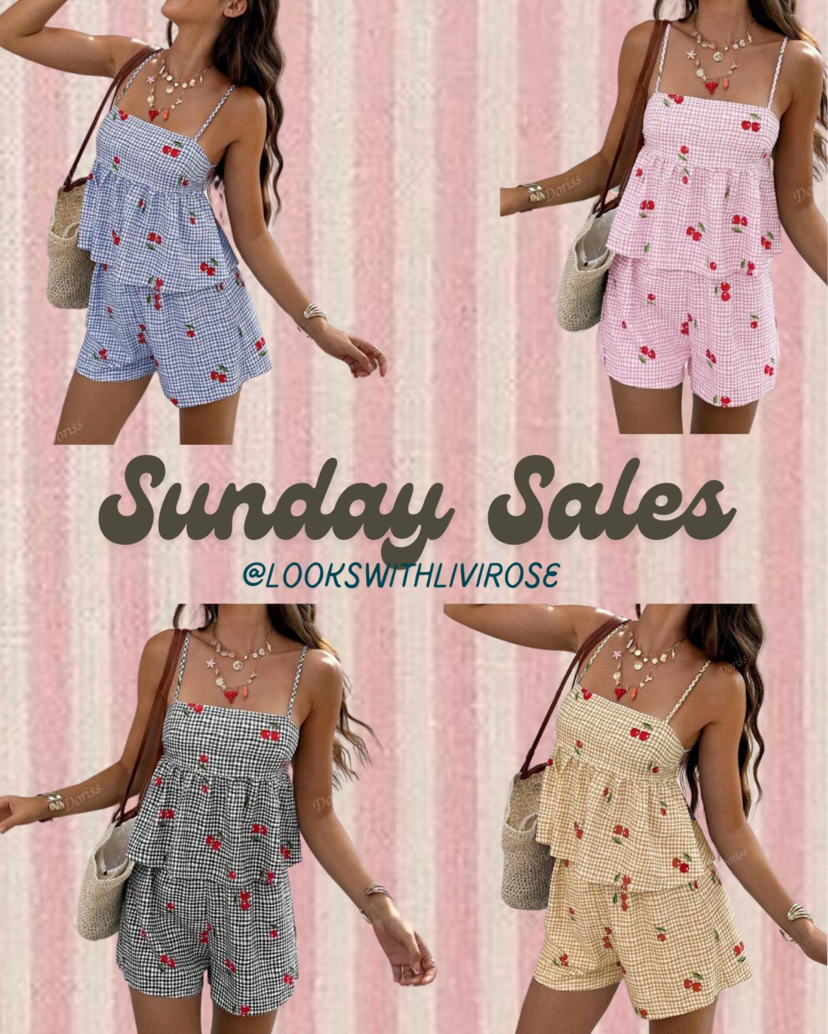 LOVE THIS SET. buying the pink! The back of it is precious!!!!

#LTKsalealert #LTKfindsunder50 #LTKSeasonal