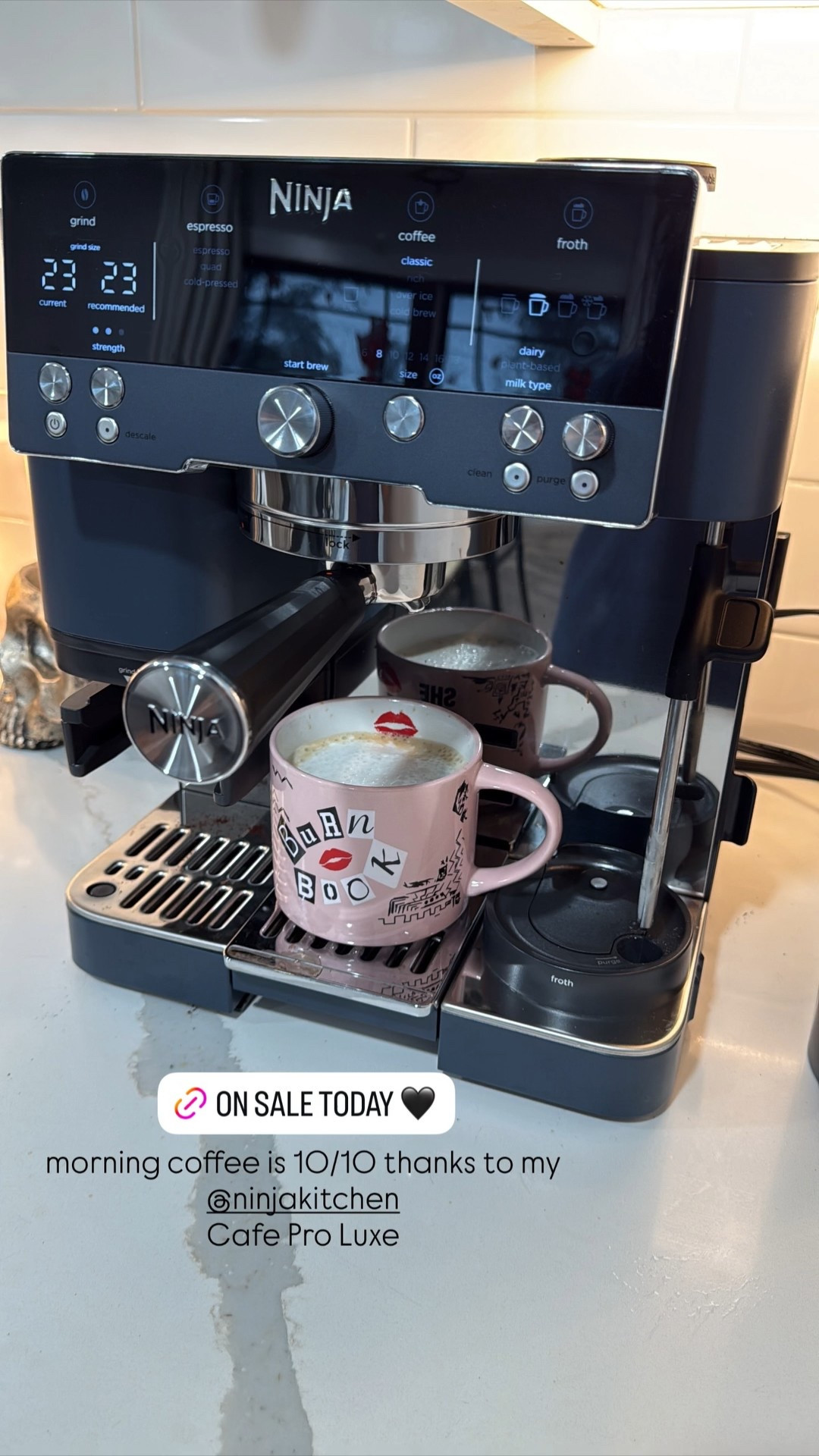 morning coffee is 10/10 thanks to my 
@ninjakitchen 
Cafe Pro Luxe