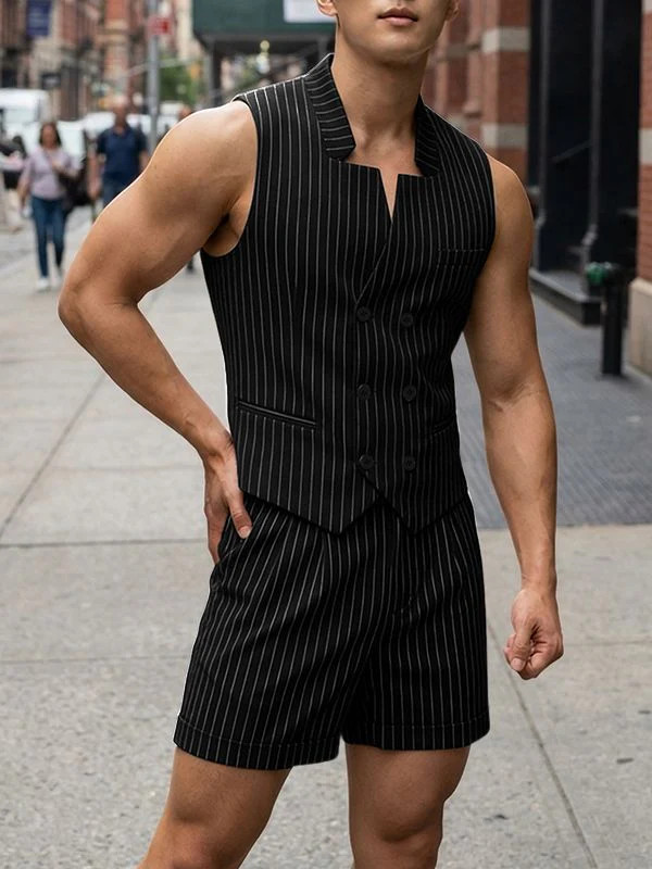 Men's Striped Casual Two Pieces Outfit SKUL52638 | Incerunmen (US)