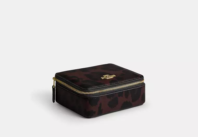 Large Jewelry Box With Leopard Print | Coach (US)