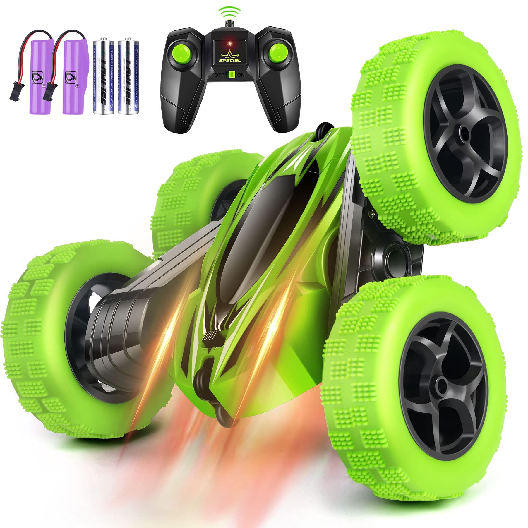 Rcfunkid Remote Control Car, 4WD RC Cars with Double Sided 360 Degrees Tumbling and Rotating, 2.4GHZ | Amazon (US)