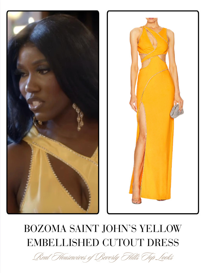 Bozoma Saint John's Yellow Embellished Cutout Dress 

 