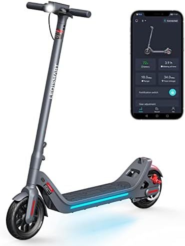 LEQISMART A8 Electric Scooter Adults, Max 28 Miles Range, 350W Motor, 9" Pneumatic Tires, 15.5 Mph F | Amazon (US)