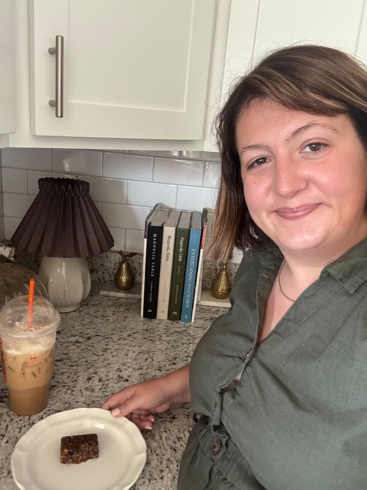 Slowing down with a real food snack from Off The Farm in Apple Cinnamon in my coziest little fall kitchen nook 🍎🫶🏼 It’s the simple things — seasonal touches, warm light, and nourishing bites. 

#LTKSeasonal #LTKHome #LTKFallSale