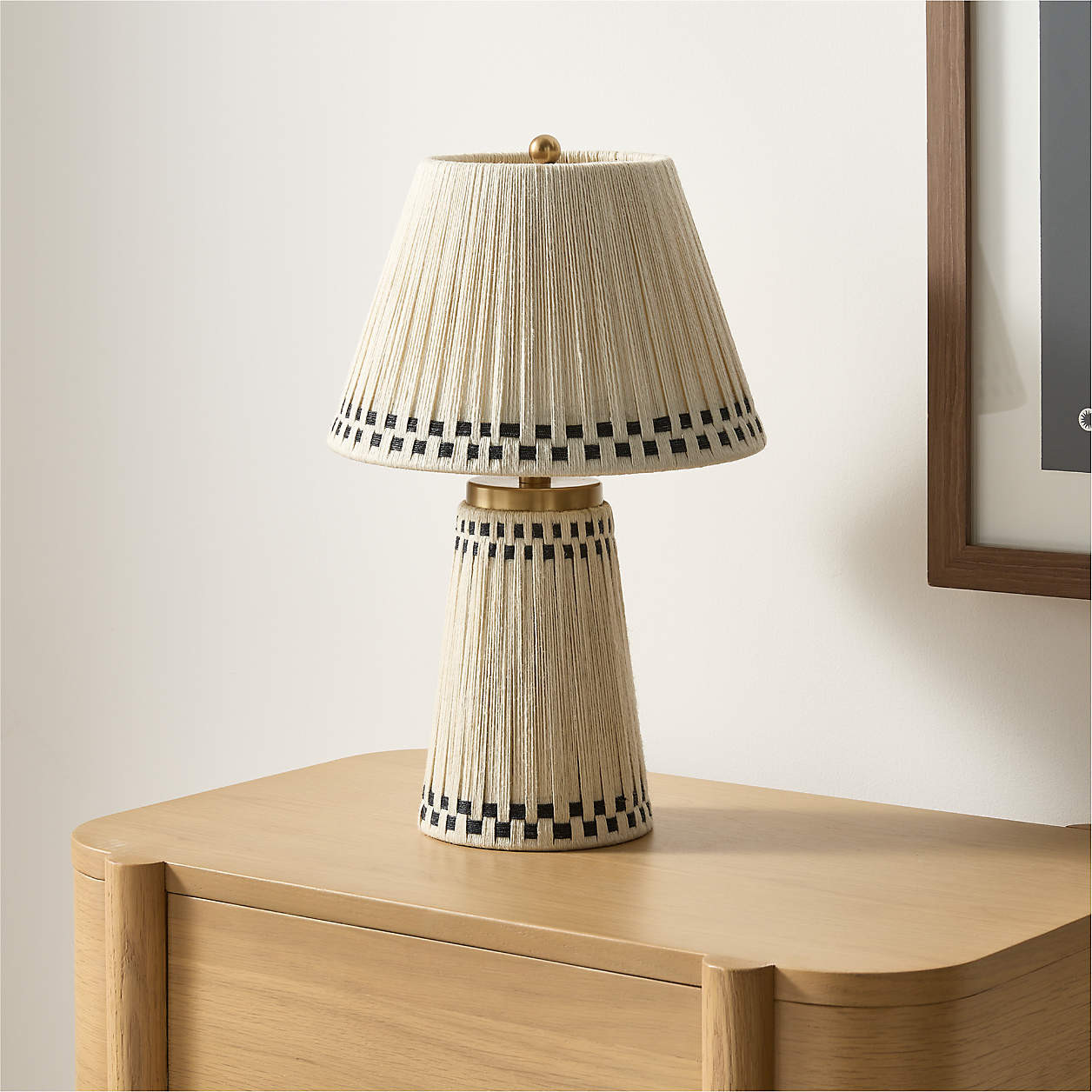 Kojo Rope Kids Table Lamp | Crate & Kids | Crate & Barrel