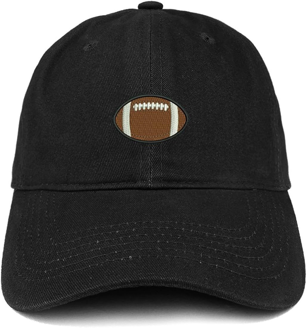 Trendy Apparel Shop Football Quality Embroidered Low Profile Brushed Cotton Dad Hat Cap | Amazon (US)