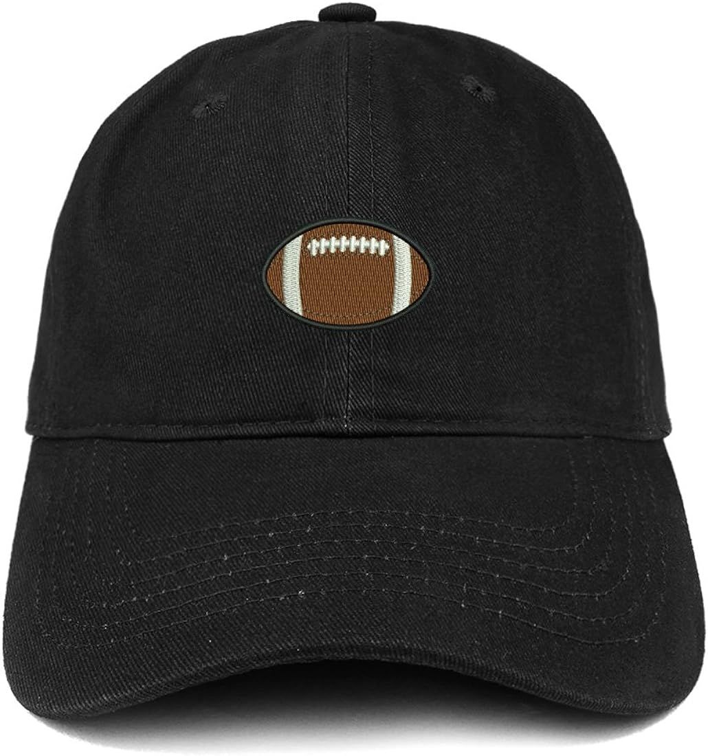 Trendy Apparel Shop Football Quality Embroidered Low Profile Brushed Cotton Dad Hat Cap | Amazon (US)