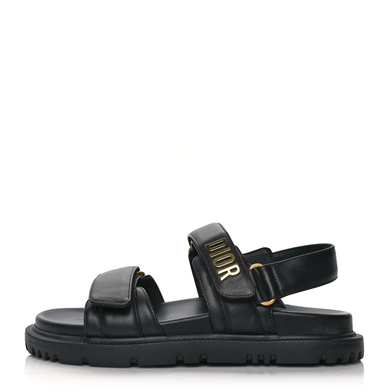 Lambskin Dioract Sandals 36 Black | FASHIONPHILE (US)