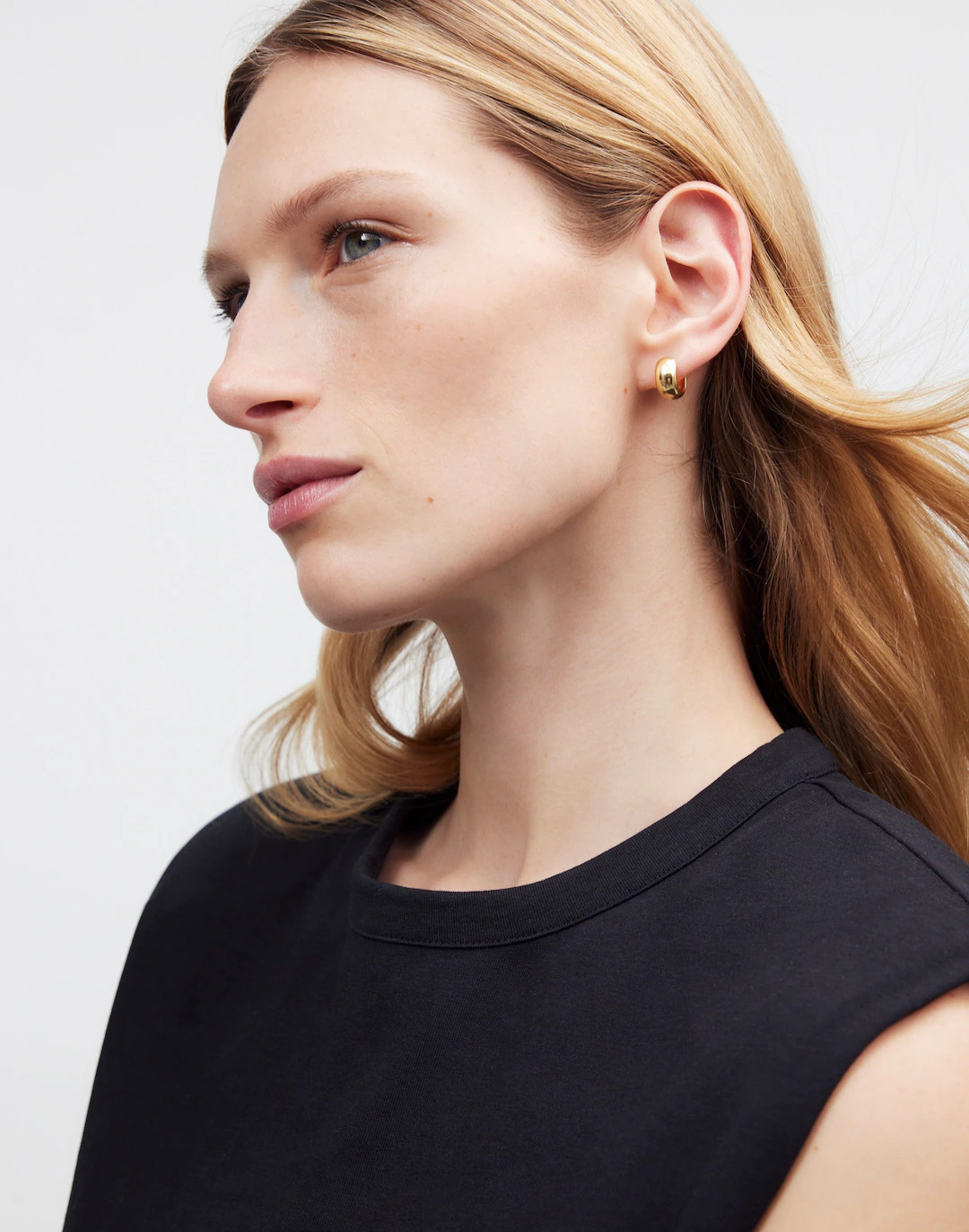 Demi-Fine Chunky Huggie Hoop Earrings | Madewell