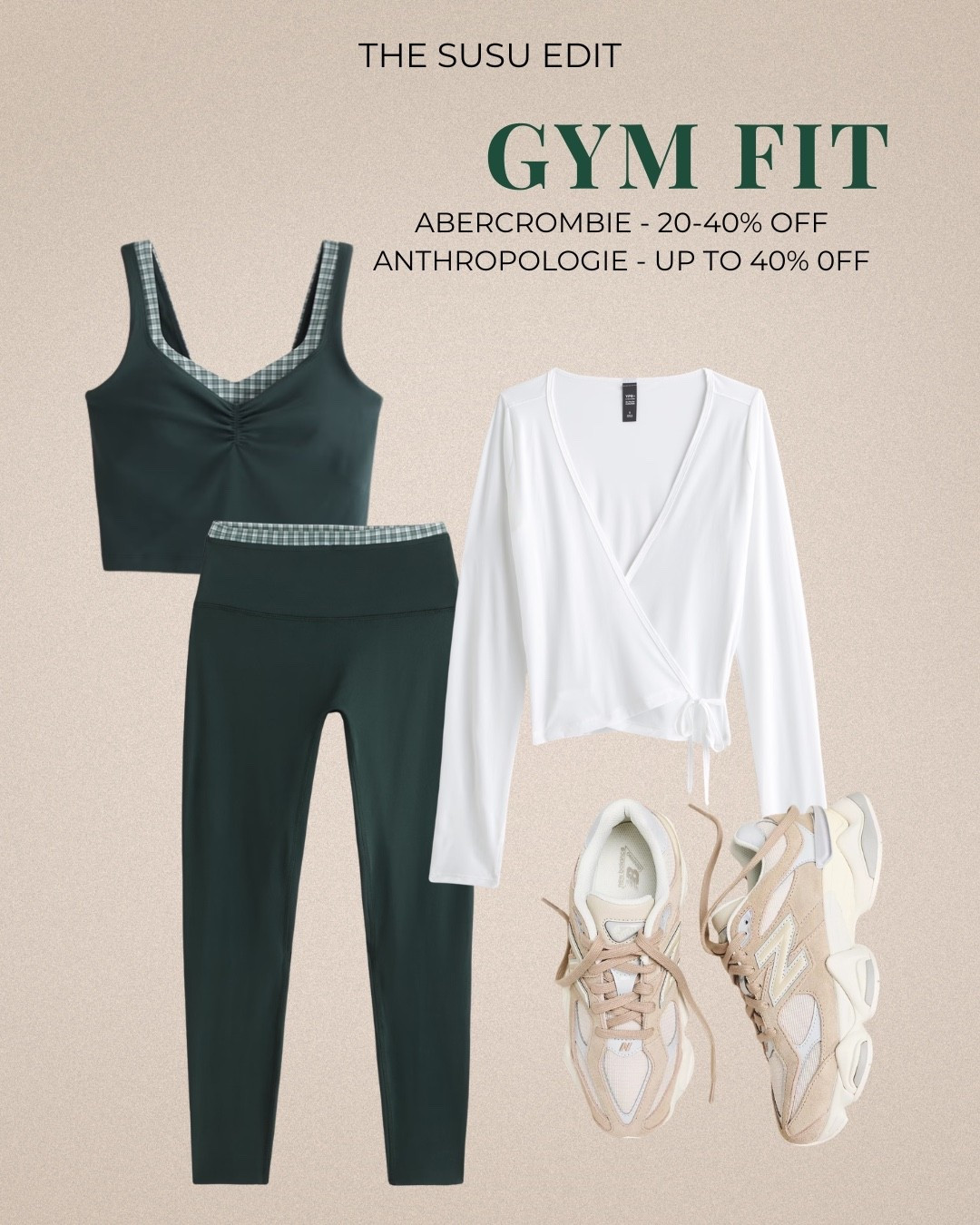 You’ll work out harder if you look cute! Love the green and gingham set with a wrap top over it.

#LTKSaleAlert #LTKActive #LTKootd